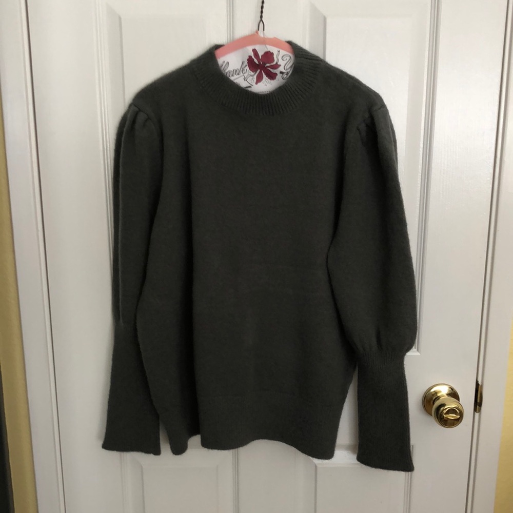 Olive bell sleeve sweater